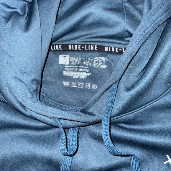 Men's Blue Hoodie From Nine Line - Picture 5 of 8